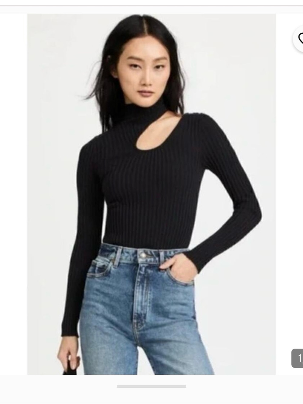 ANINE BING VICTORIA CUTOUT TOP
